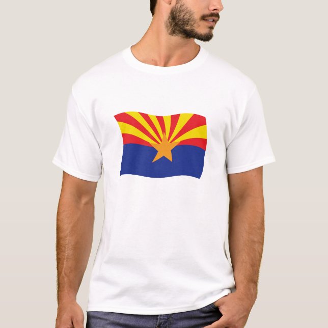 T-shirt Chemise avec drapeau de l'Arizona (Devant)