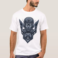 Chemise avec emblème de joueur militaire