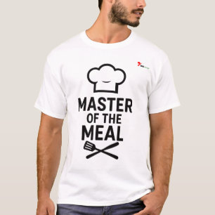 T-shirt Chemise avec le slogan drôle de chef "Maître du Re