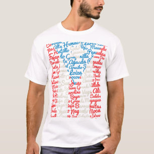 T-shirt Chemise avec les villages