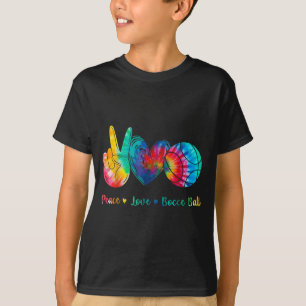 T-shirt Chemise avec motif boule de bocce amour paix