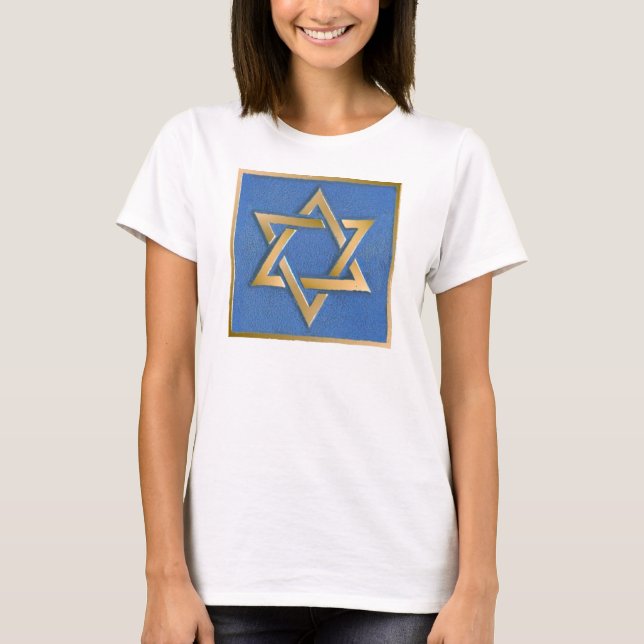 T-shirt Chemise avec panneau artistique en forme d'étoile  (Devant)