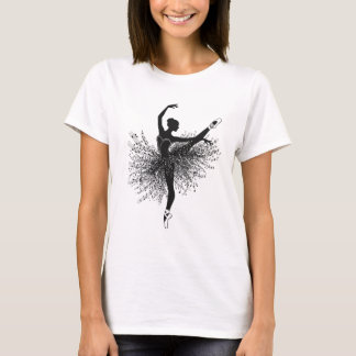 T-shirt Chemise Ballerine Danse Silhouette | Chemise de Ba