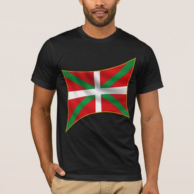 T-shirt Chemise Basque de drapeau (Devant)