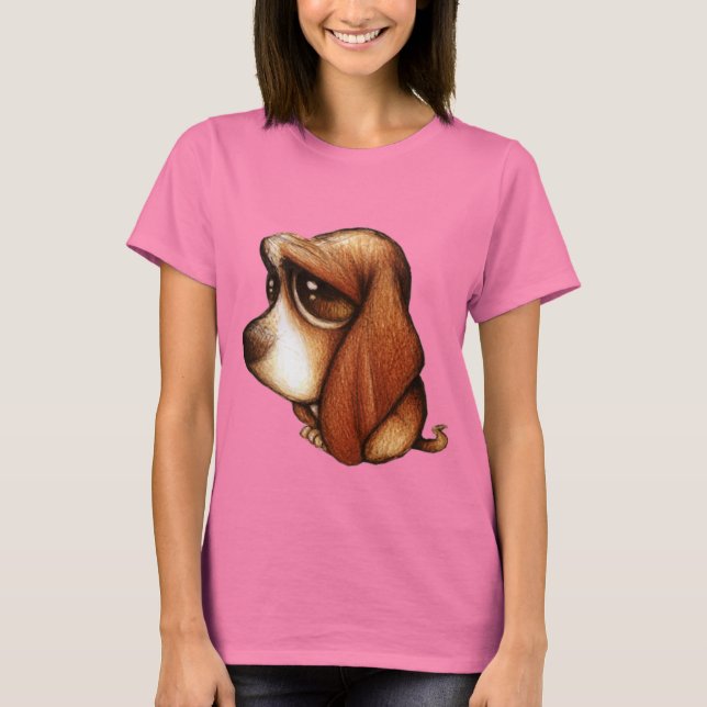T-shirt Chemise Basset Hound (Devant)