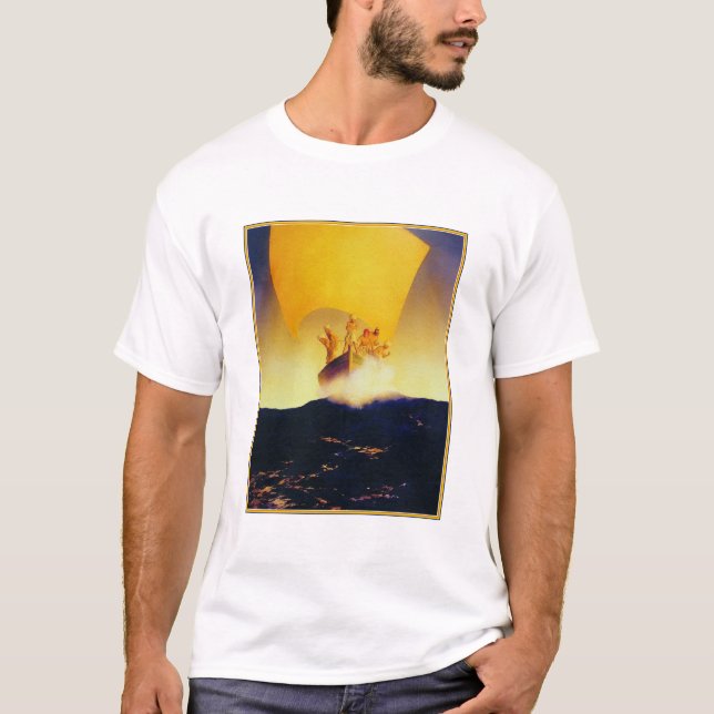 T-shirt Chemise : Bateau pirate - par Maxfield Parrish (Devant)