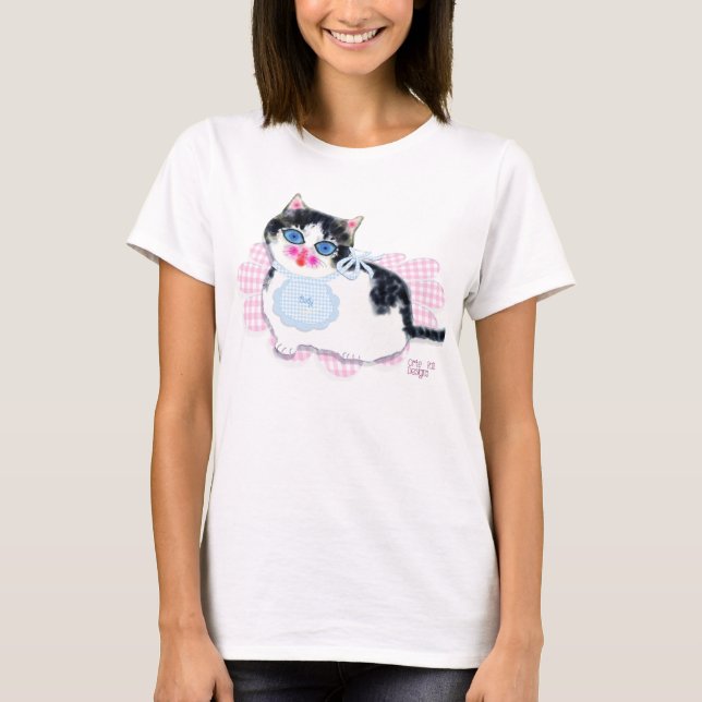 T-shirt Chemise bébé chaton mignon I (Devant)