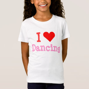 T-Shirt Chemise bébé douce J'adore Danse Coeur Bella