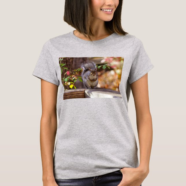 T-shirt Chemise Begging Squirrel (Devant)
