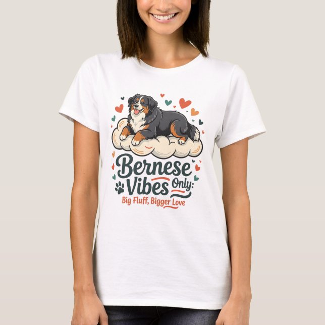 T-shirt Chemise Bernese Mountain Dog T - Vibes bernoises u (Devant)