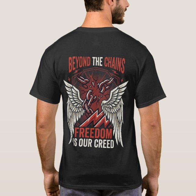 T-shirt Chemise Beyond The Chains  Graphique de rébellion  (Dos)