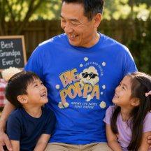 Chemise Big Poppa Popcorn Papa Drôle Tee Fête des