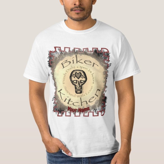 T-shirt Chemise Biker Kitchen  (Devant)