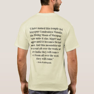 T-shirt Chemise bilatérale de TOVP/Srila Prabhupada