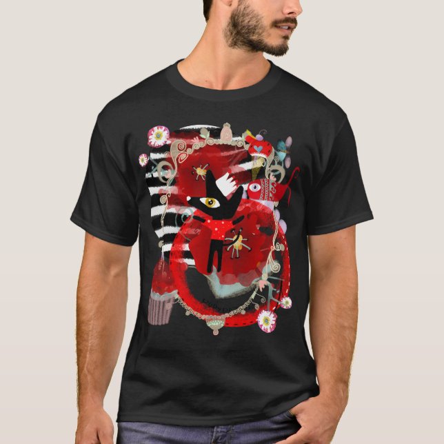 T-shirt Chemise bizarre folle Rupydetequila (Devant)