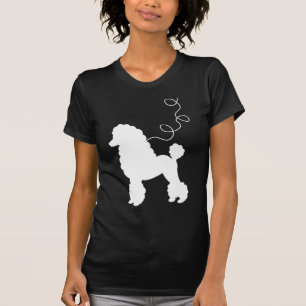 T-shirt Chemise blanche de jupe de caniche