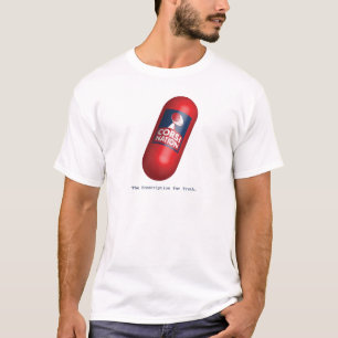 T-shirt Chemise blanche de la pilule rouge de la nation Co
