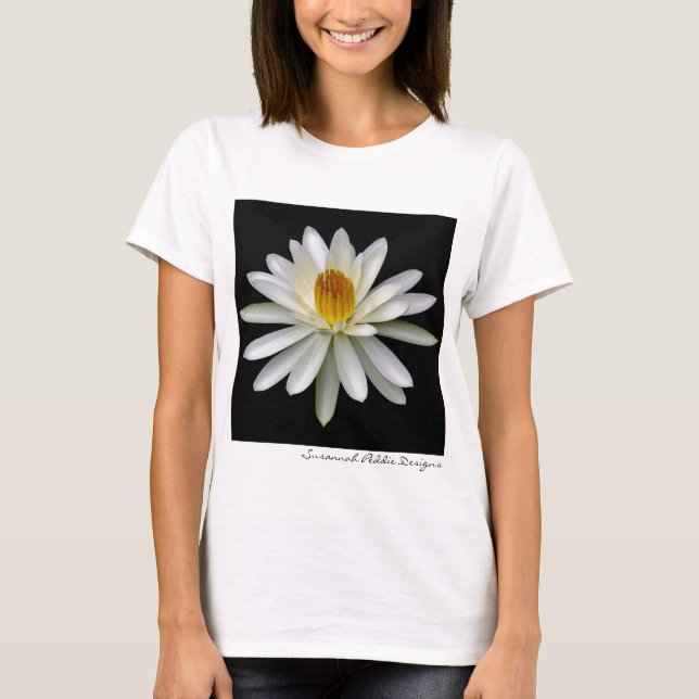 T-shirt Chemise blanche de nénuphar (Devant)
