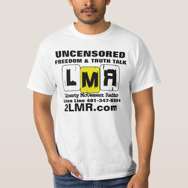 T-shirt Chemise blanche de valeur de LMR (Devant)