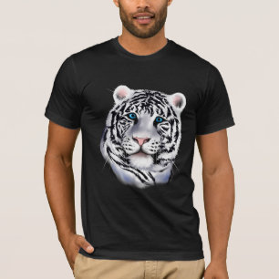 T-shirt Chemise blanche de visage de tigre