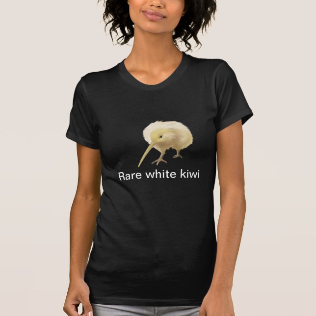T-shirt Chemise blanche d'oiseau de kiwi (Devant)