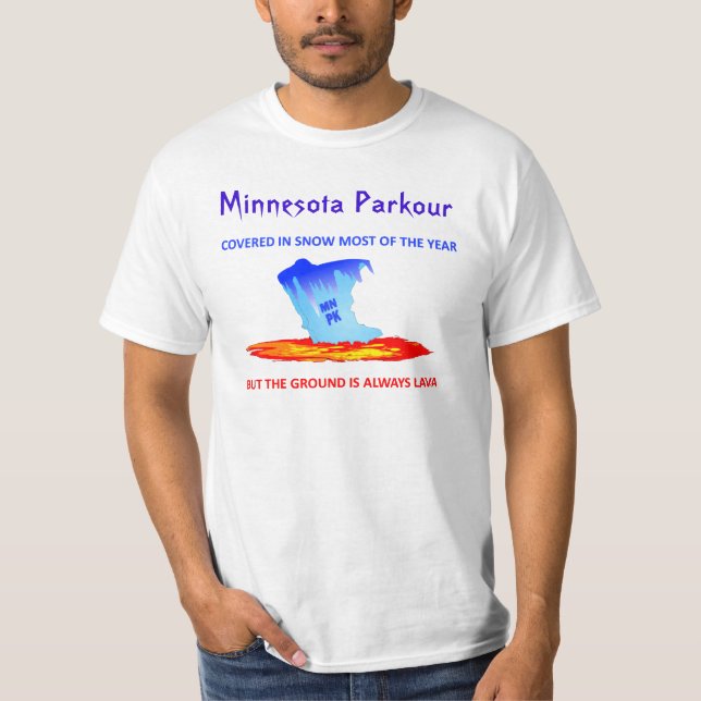 T-shirt Chemise blanche, Minnesota Parkour (Devant)