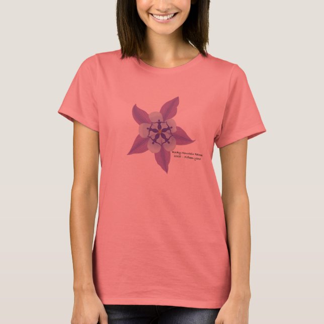 T-shirt Chemise bleu marine (Devant)