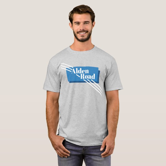 T-shirt Chemise Bleue Alden Road (Devant entier)