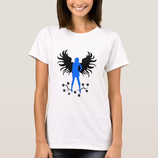 T-shirt Chemise bleue d'ange de Goth (Devant)