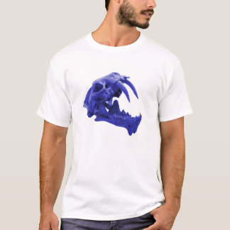 T-shirt Chemise bleue de crâne de tigre de Sabretooth