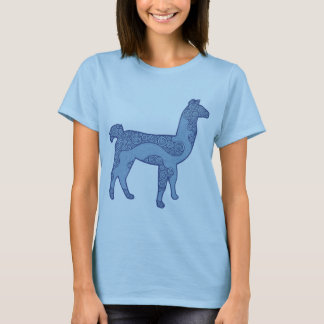 T-shirt Chemise bleue de lama