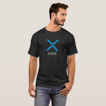 Chemise bleue et blanche d'ondulation de XRP du