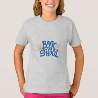 T-shirt Chemise bleue rétro pour enfants de retour à l'éco