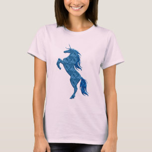 T-shirt Chemise bleue Unicorn Fire