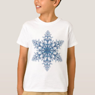 T-shirt Chemise Blue Snowflake