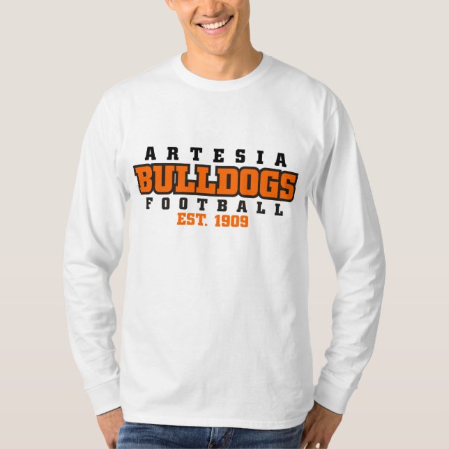 T-shirt Chemise "Bold" d'Artesia Bulldogs (Devant)