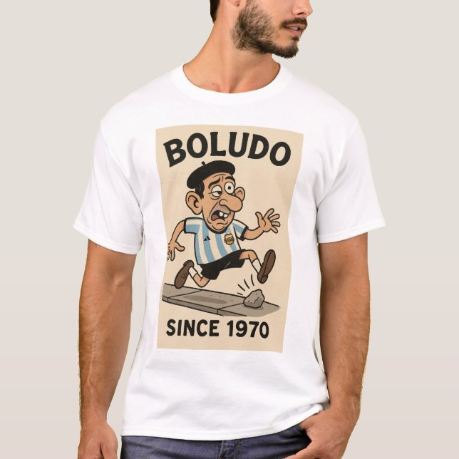 T-shirt Chemise Boludo T depuis 1970 (Devant)