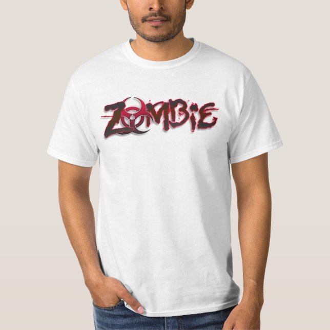 T-shirt Chemise bon marché de Halloween de Biohazard (Devant)