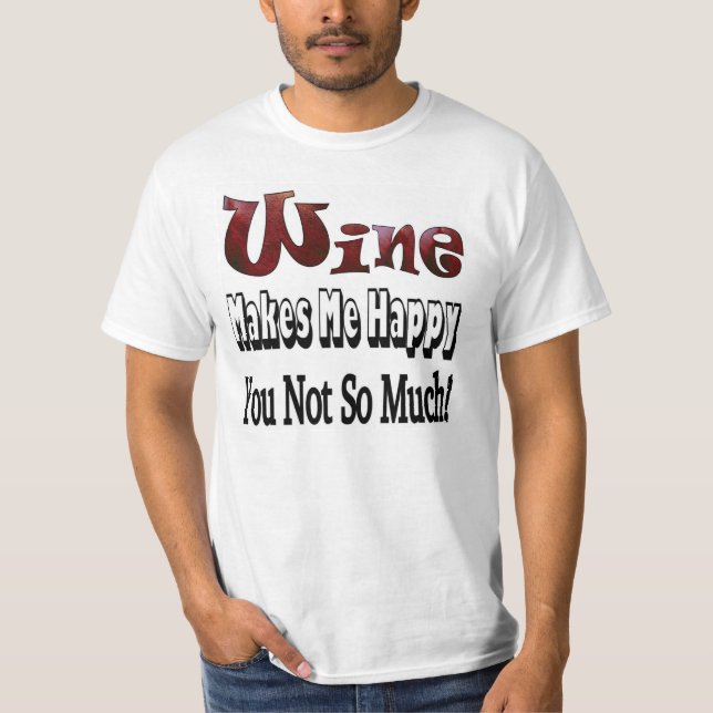 T-shirt Chemise Bon Vin (Devant)