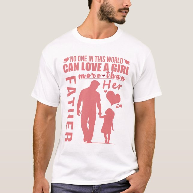 T-shirt Chemise Bond Toucher Père Fille | L'amour vrai êtr (Devant)