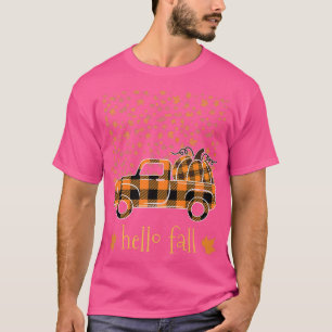 T-shirt Chemise Bonjour Automne Drôle Halloween Citrouille
