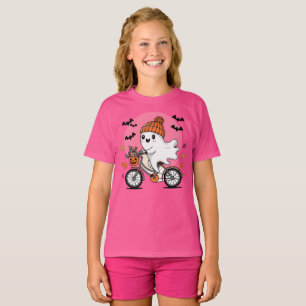 T-shirt Chemise Boo Bike Chemise Halloween pour enfants