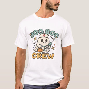 T-shirt Chemise Boo Boo Crew � Infirmière Halloween Fantôm