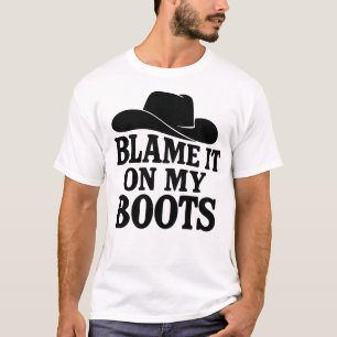 T-shirt Chemise boots de danse en ligne drôle