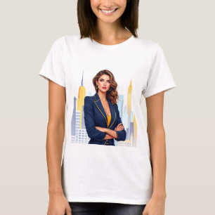 T-shirt Chemise Boss Lady CEO Femme Ciel Ville Empowerme
