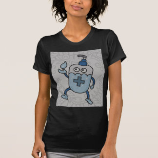T-shirt chemise bouteille d'eau abstraite pour femmes