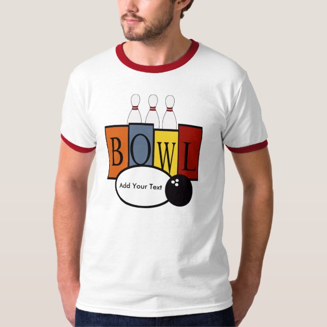 T-shirt Chemise Bowling par SRF (Devant)