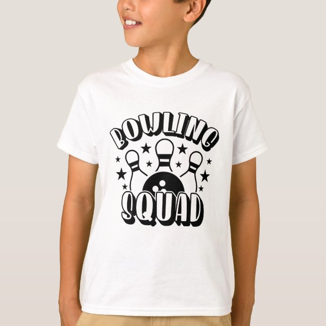 T-shirt Chemise Bowling Squad (Devant)