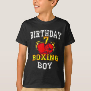 T-shirt Chemise Boy 7e Anniversaire - Boxe Enfant 7 Ans