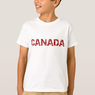 T-shirt Chemise Boys Canada Maple Leaft